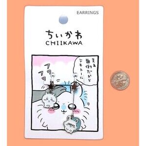 2 pairs of chiikawa Clip On Earrings